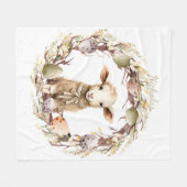 Personalisiertes Osterlamm Fleecedecke (Vorderseite (Horizontal))