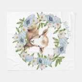 Personalisiertes Osterlamm Fleecedecke (Vorderseite (Horizontal))