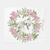 Personalisiertes Osterlamm Fleecedecke (Vorderseite (Horizontal))