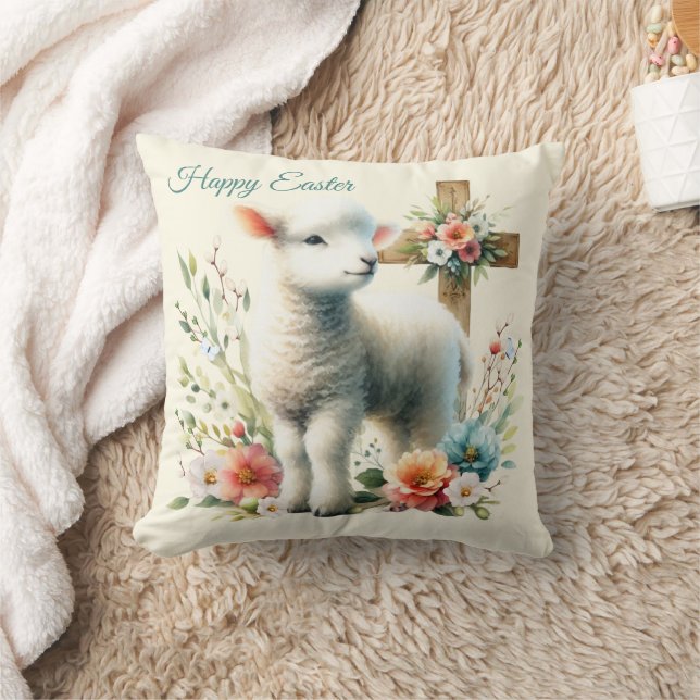 Personalisiertes Osterlamm Kissen (Decke)