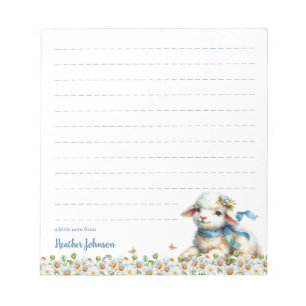 Personalisiertes Osterlamm Notizblock
