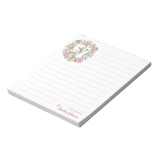 Personalisiertes Osterlamm Notizblock (Rotiert)