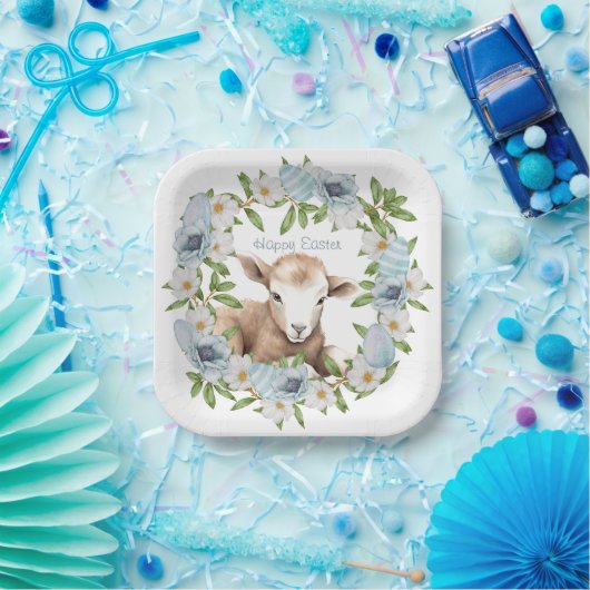 Personalisiertes Osterlamm Pappteller (Party)