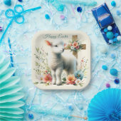 Personalisiertes Osterlamm Pappteller (Party)