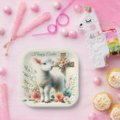 Personalisiertes Osterlamm Pappteller (Party)