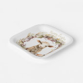Personalisiertes Osterlamm Pappteller (Gewinkelt)