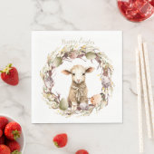 Personalisiertes Osterlamm Serviette (Beispiel)