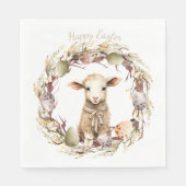 Personalisiertes Osterlamm Serviette (Vorderseite)