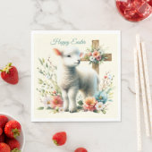 Personalisiertes Osterlamm Serviette (Beispiel)