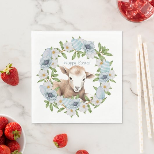 Personalisiertes Osterlamm Serviette (Beispiel)