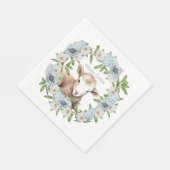 Personalisiertes Osterlamm Serviette (Ecke)