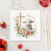 Personalisiertes Osterlamm Serviette (Beispiel)