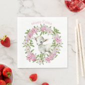 Personalisiertes Osterlamm Serviette (Beispiel)