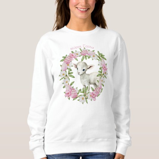 Personalisiertes Osterlamm Sweatshirt (Vorderseite)