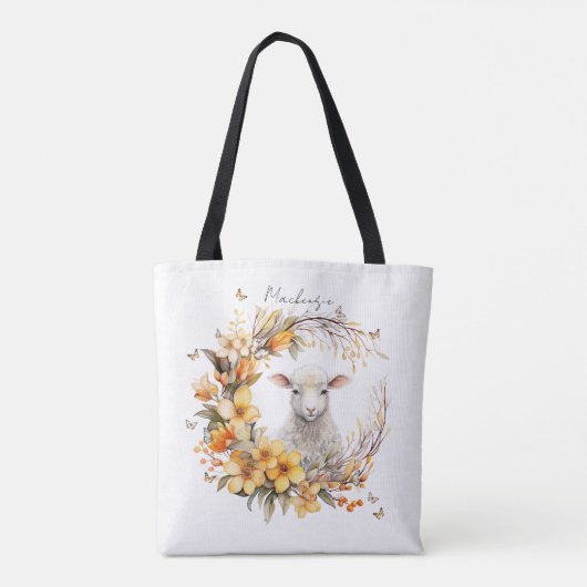 Personalisiertes Osterlamm Tasche (Rückseite)