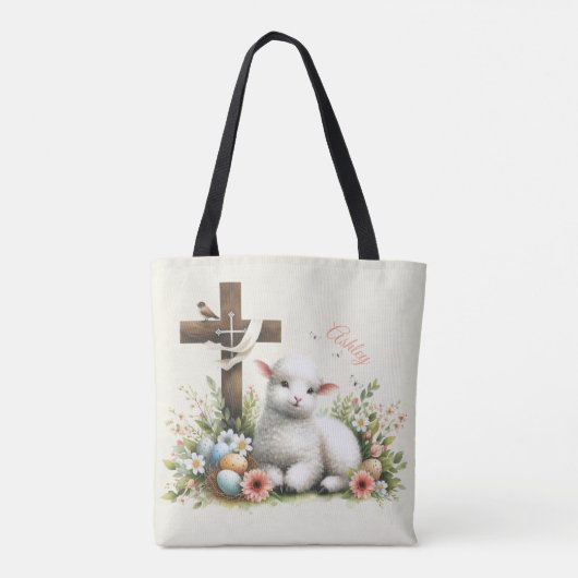 Personalisiertes Osterlamm Tasche (Rückseite)