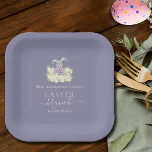 Personalisiertes Ostern-Frühstück und Ostereiersuc Pappteller