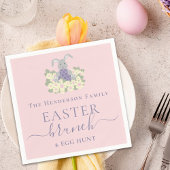 Personalisiertes Ostern-Frühstück und Ostereiersuc Serviette