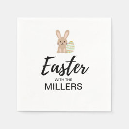 Personalisiertes Ostern "mit der Familie" | Serviette