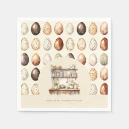 Personalisiertes Ostern Vintage Küche Serviette