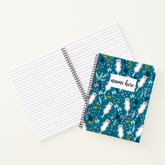 Personalisiertes Otter-Notebook für Kinder Notizblock (Innenseite)