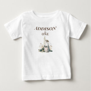 Personalisiertes Otterl 1. Geburtstags-Baby-T-Shir Baby T-shirt