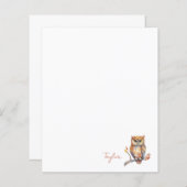 Personalisiertes Owl Stationieren (Vorne/Hinten)