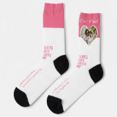 Personalisiertes Paar Foto Liebe Verlobung Socken (Linkes Detail)