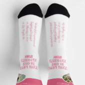 Personalisiertes Paar Foto Liebe Verlobung Socken (Oben)