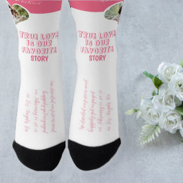Personalisiertes Paar Foto Liebe Verlobung Socken