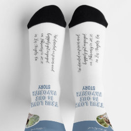 Personalisiertes Paar Foto Liebe Verlobung Socken