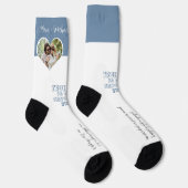 Personalisiertes Paar Foto Liebe Verlobung Socken (Rechts)