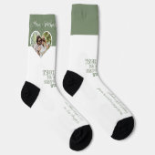 Personalisiertes Paar Foto Liebe Verlobung Socken (Rechts)