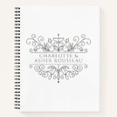 Personalisiertes Paar Notizblock (Vorderseite)