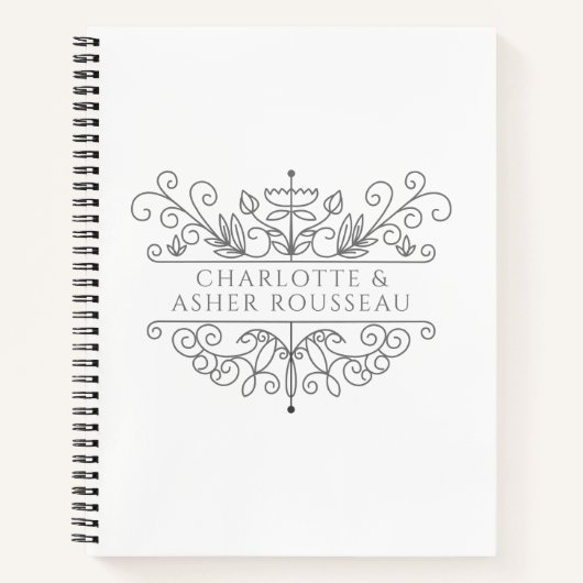 Personalisiertes Paar Notizblock (Vorderseite)