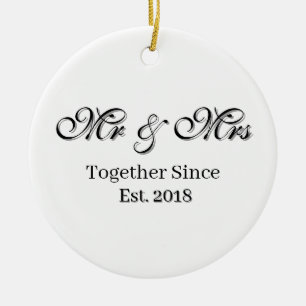 Personalisiertes Paardesign mit Gründungsjahr Keramik Ornament