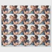 Personalisiertes Paarfoto Geschenkpapier (Flach)