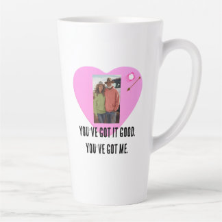 Personalisiertes Paarfoto You've Got Me Zitat Milchtasse