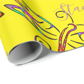 Personalisiertes Packpapier für farbenfrohe Libell (Rolleneckpunkt)