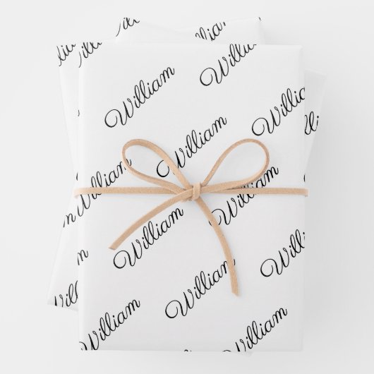 Personalisiertes Packpapier  Geschenkpapier Set (Beispiel)