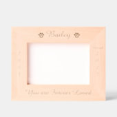 Personalisiertes Pad Print Pet Memorial Holzbild Geätzte Rahmen (Vorderseite)