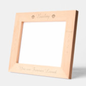 Personalisiertes Pad Print Pet Memorial Holzbild Geätzte Rahmen (Links)