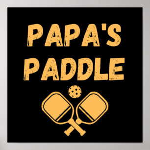 Personalisiertes Paddel Poster