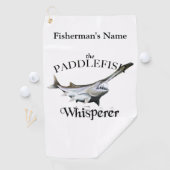 Personalisiertes Paddlefish Whisperfischen Handtuc Golfhandtuch (Insitu)
