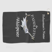 Personalisiertes Paddlefish Whisperfischen Handtuc Golfhandtuch (Horizontal)