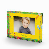 Personalisiertes Paint Brush-Thema farbenfroh Fotoblock (Rechts)