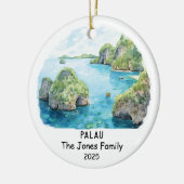 Personalisiertes Palau-Ornament, Ozeanien Keramik Ornament (Links)