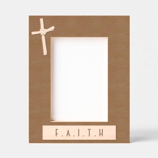 Personalisiertes Palm Cross Einzigartiges Osterkun Geätzte Rahmen (Vorderseite)