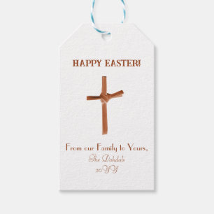 Personalisiertes Palm Cross Happy Ostercognac Whit Geschenkanhänger