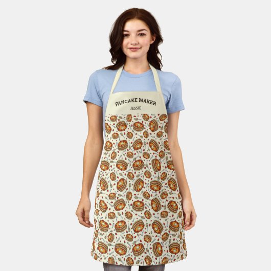 Personalisiertes Pancake-Muster, Ihr benutzerdefin Schürze (Getragen)